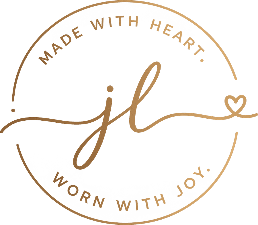 Javi Luna logo: made with heart, worn with joy